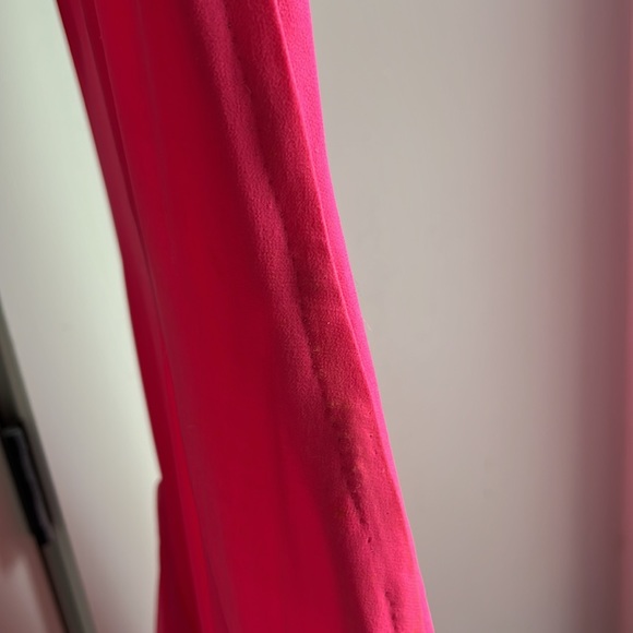 Vintage 1930s shocking pink chiffon cocktail dress. Handmade/couture. Size XS - Picture 14 of 15